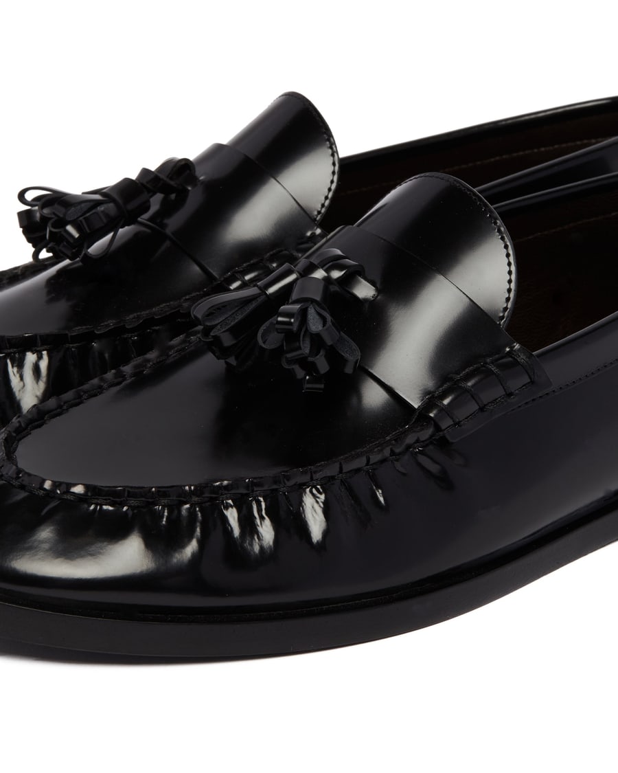 The Row Mocassini Mens In Pelle Neri, view 6