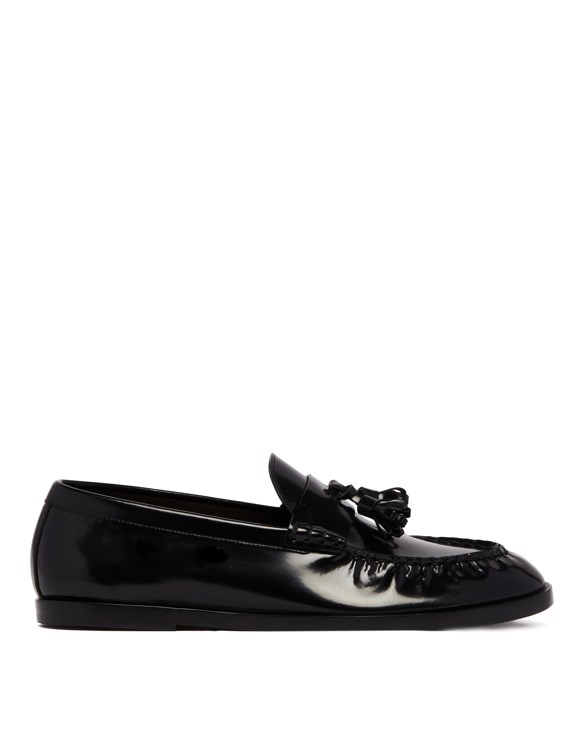 The Row Mocassini Mens In Pelle Neri