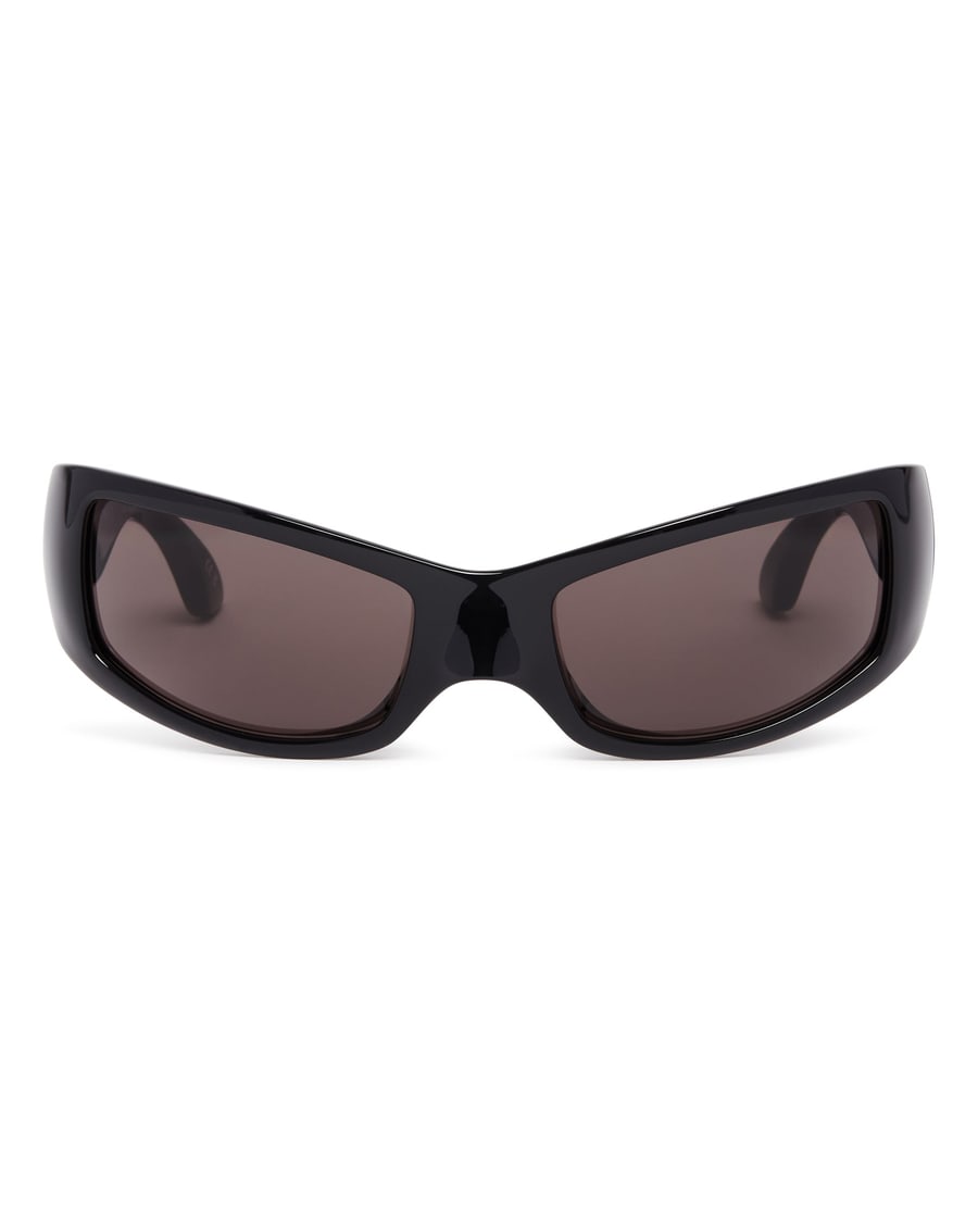 Balenciaga Occhiali Da Sole Raven Cat Neri, view 2