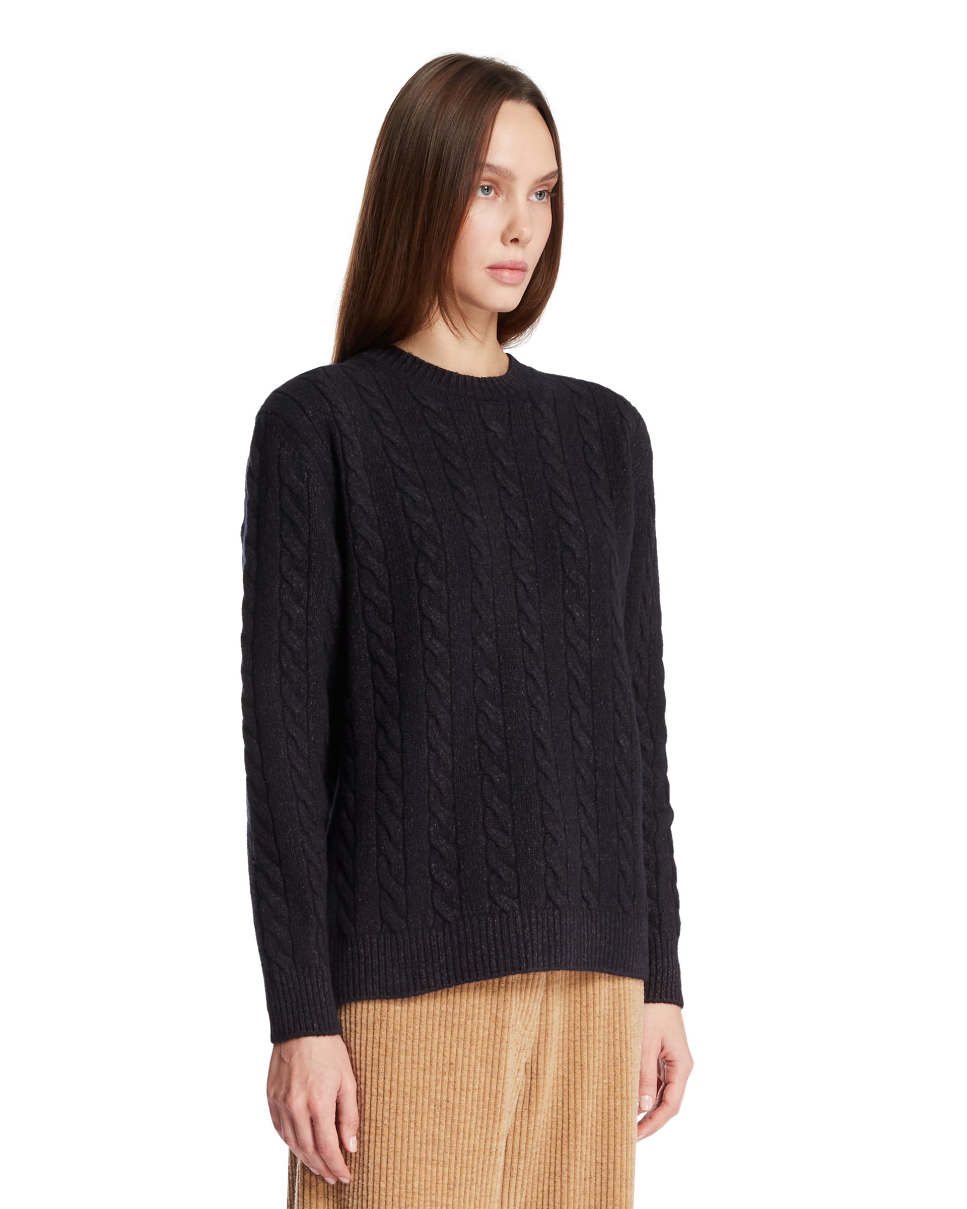 The Row Maglione In Lana A Trecce Blu, view 2