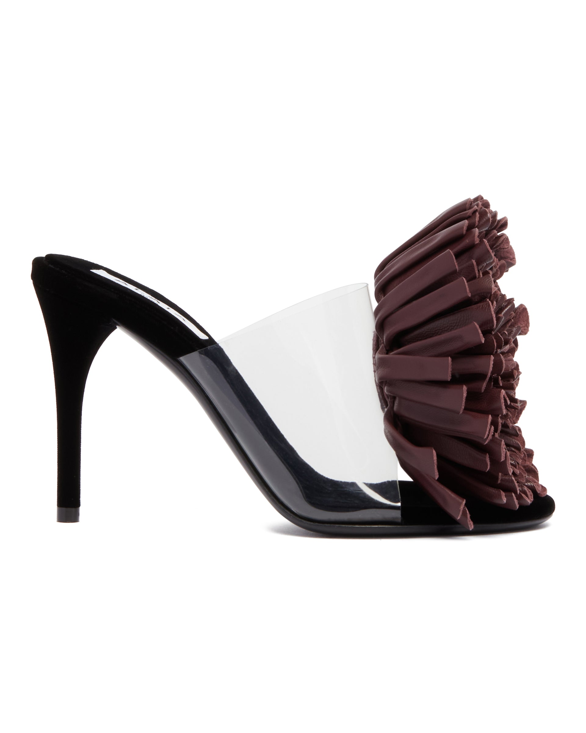 Alaïa Sandali Asimmetrici Con Fiore Viola, view 2
