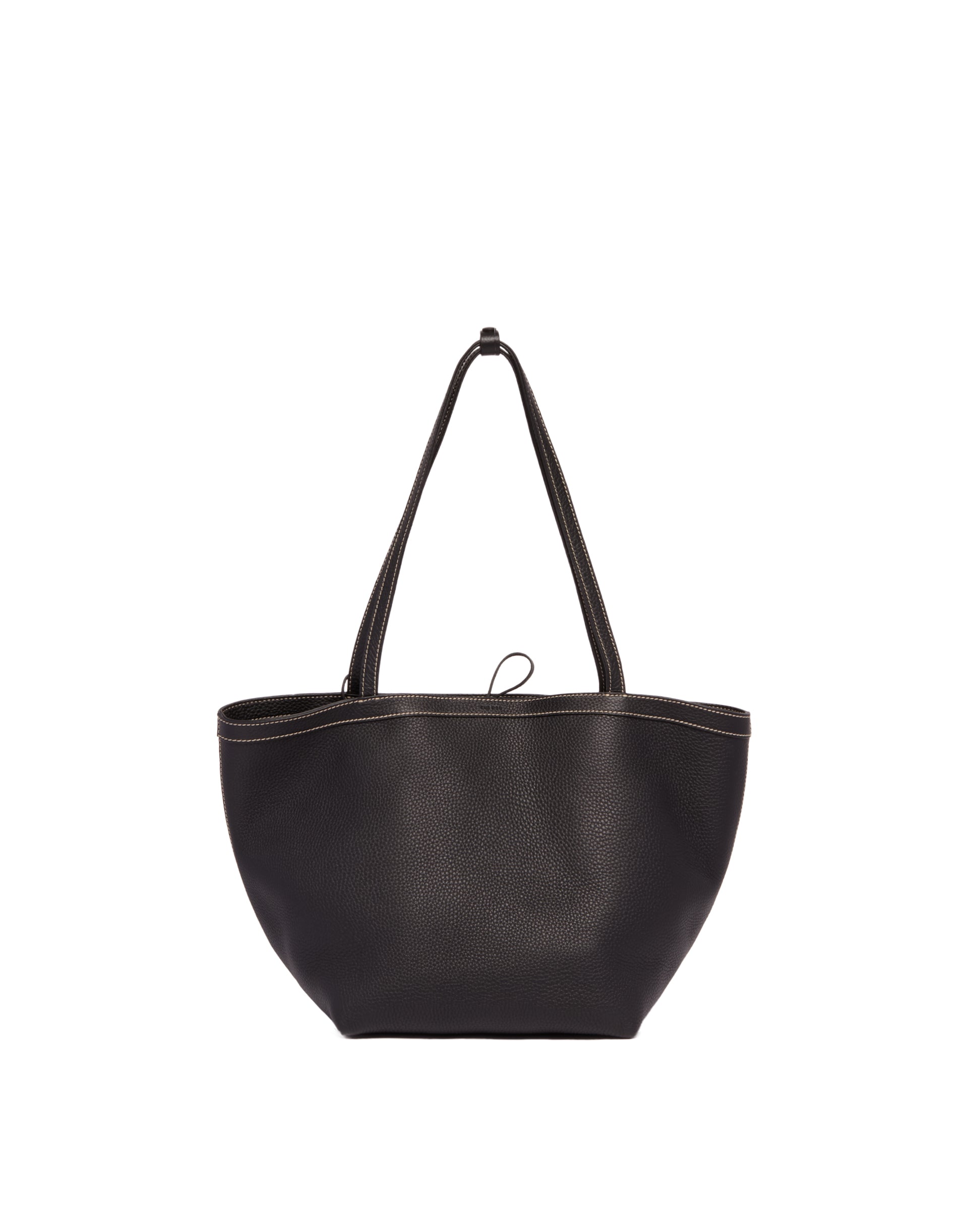 The Row Borsa Park Tote Three Stitch In Pelle Nera