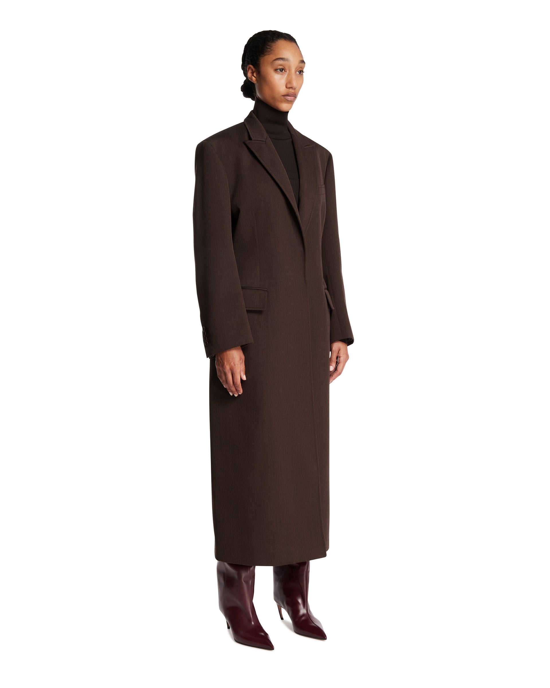 FFORME Cappotto Anouk In Lana Marrone, view 2