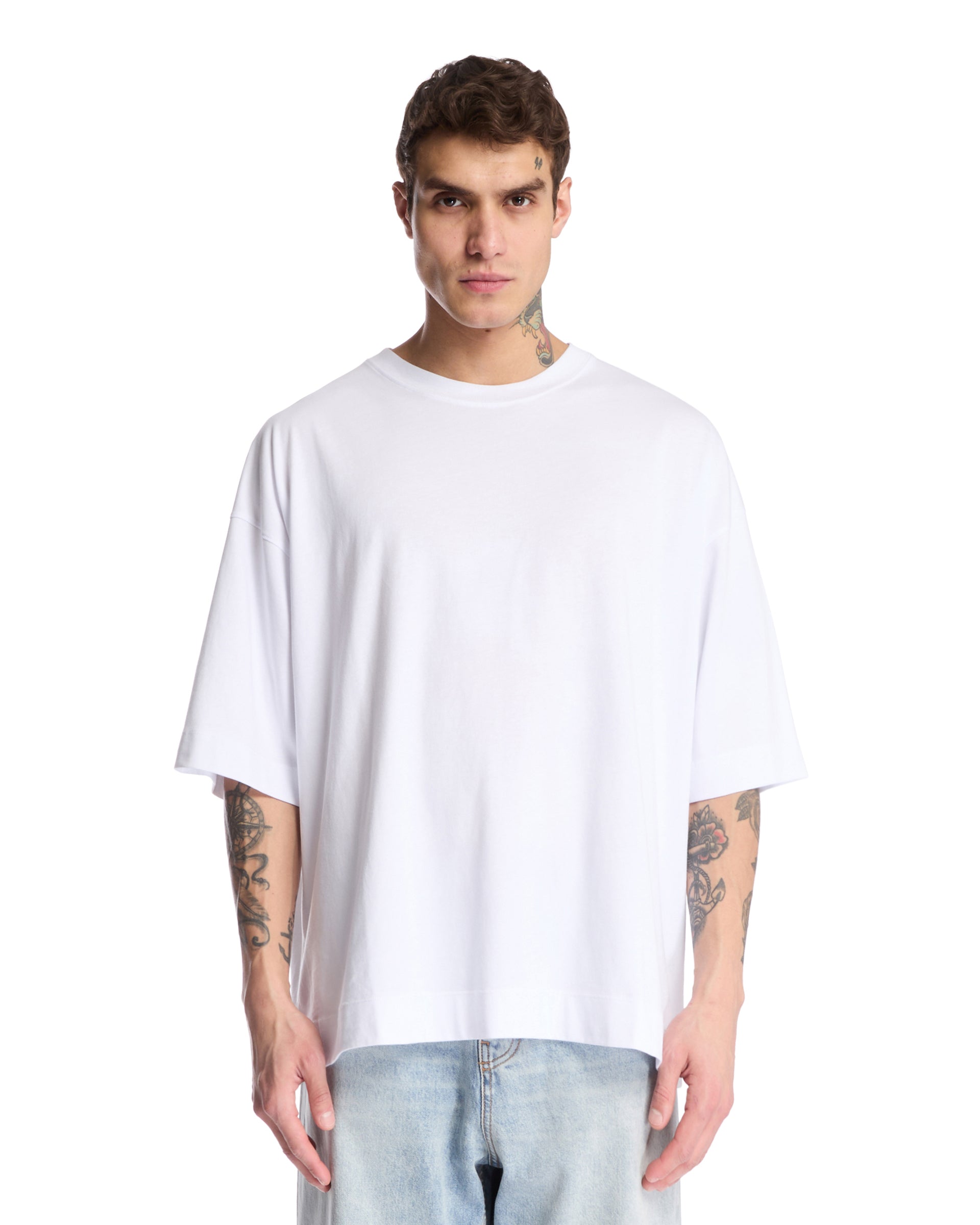 Dries Van Noten T-Shirt In Cotone Bianca