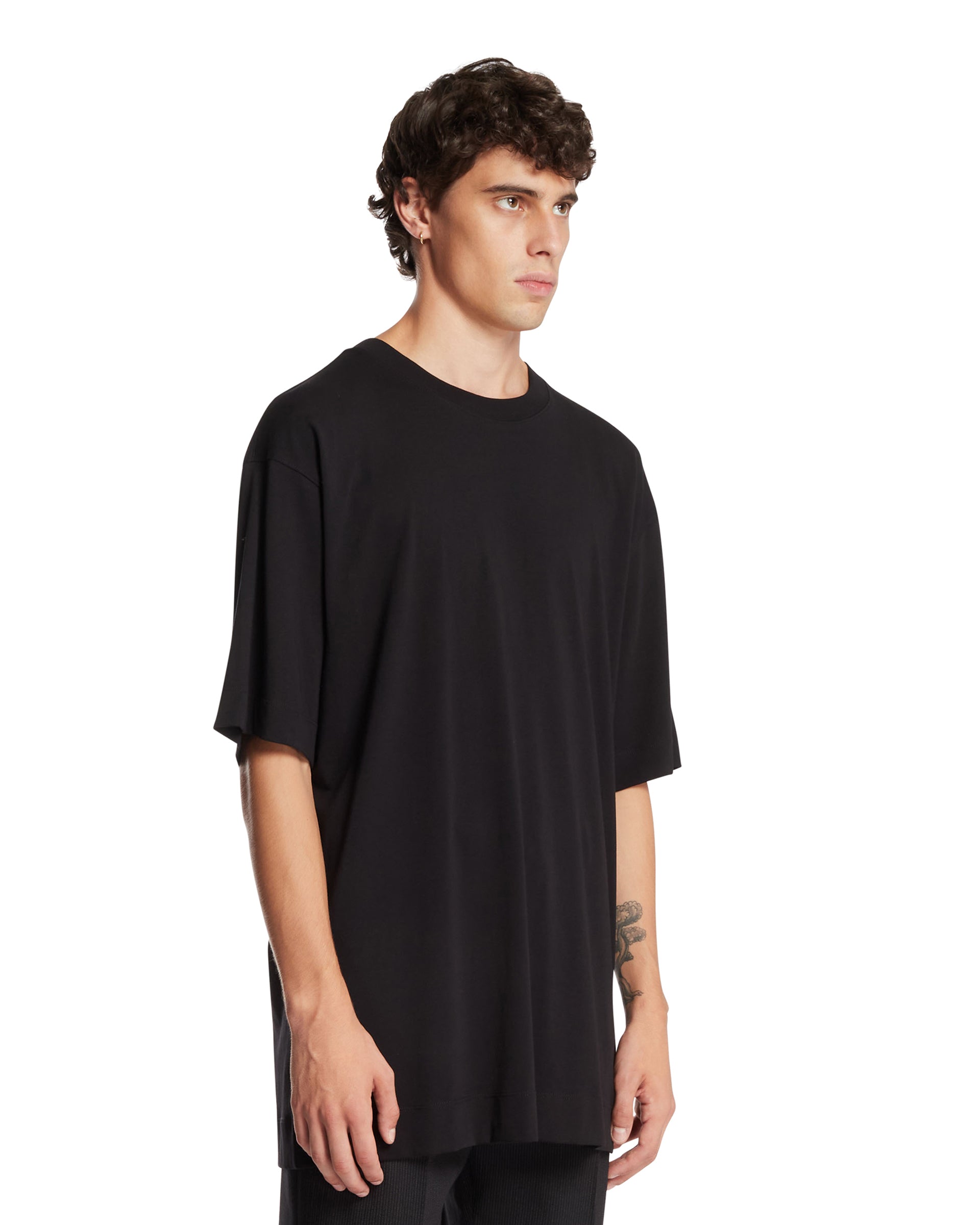Dries Van Noten T-Shirt Girocollo Nera, view 2