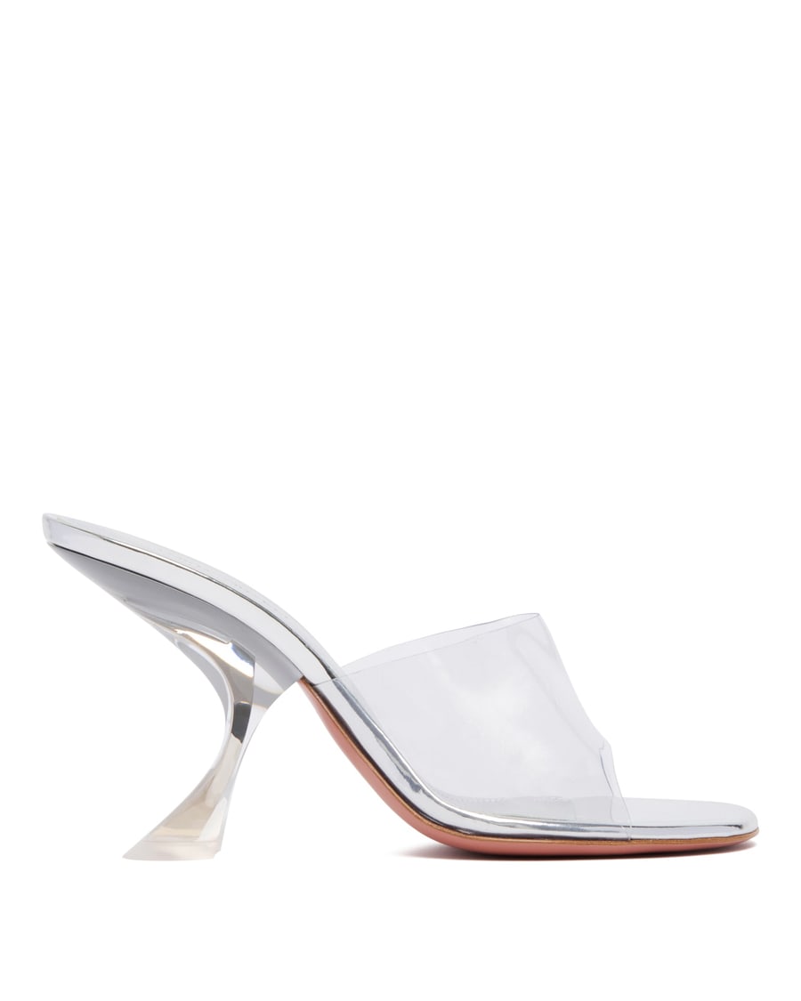Amina Muaddi Mules Taylor Slipper Trasparenti