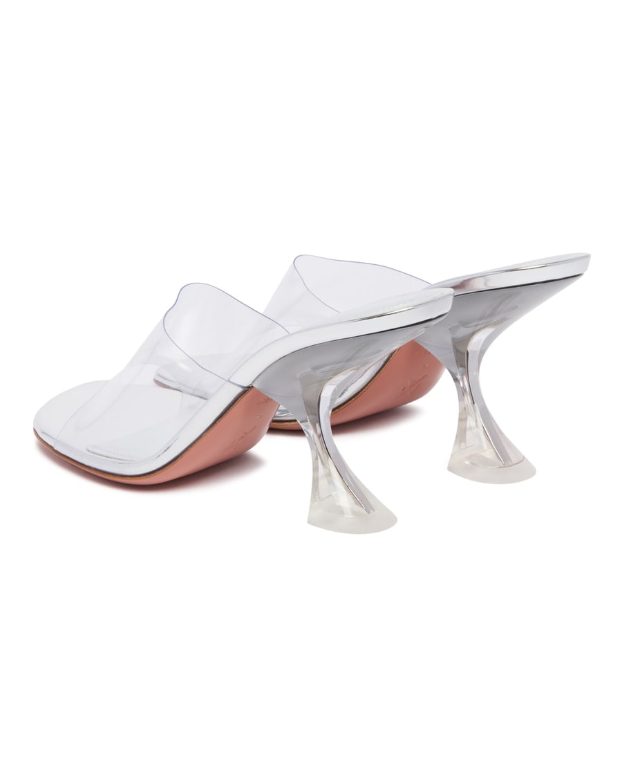 Amina Muaddi Mules Taylor Slipper Trasparenti, view 5
