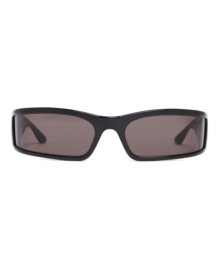 Balenciaga Occhiali Da Sole Sunset Rectangle Neri, view 2