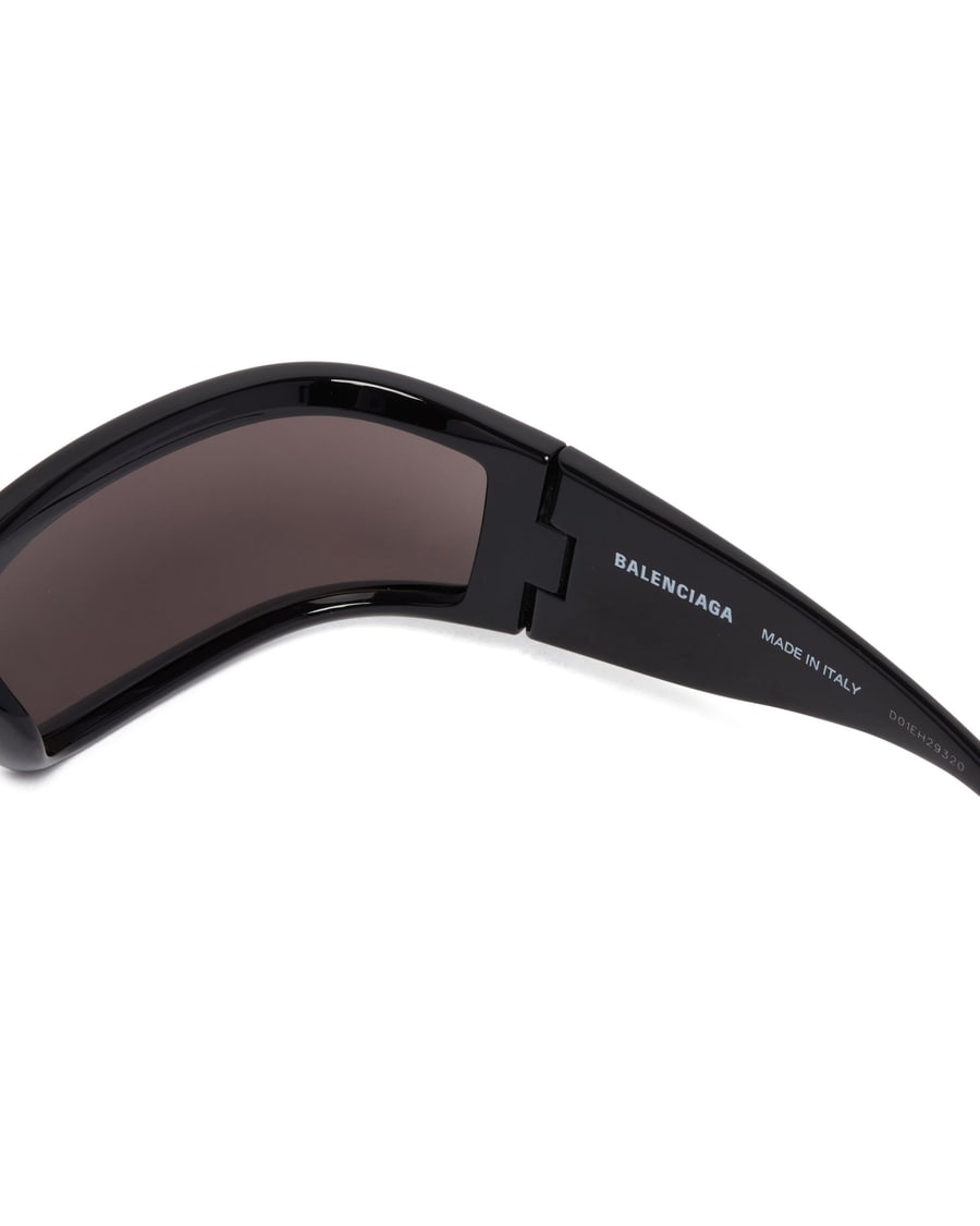 Balenciaga Occhiali Da Sole Sunset Rectangle Neri, view 5