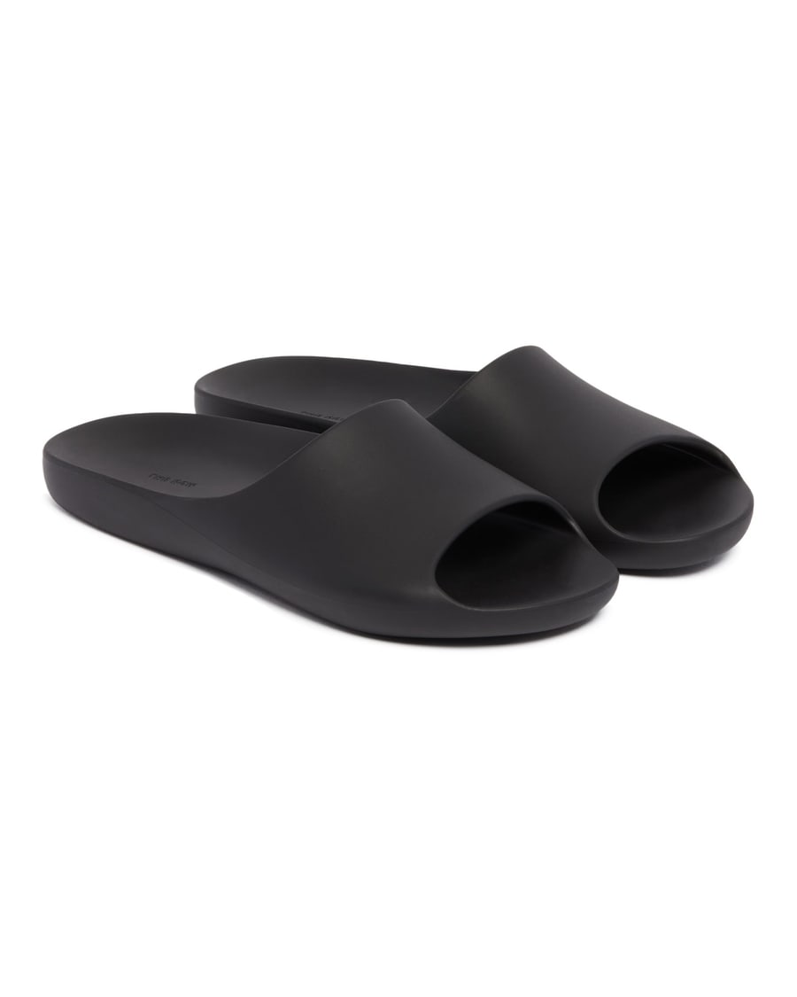 The Row Sandali Ama Slip-on in Gomma Neri, view 3