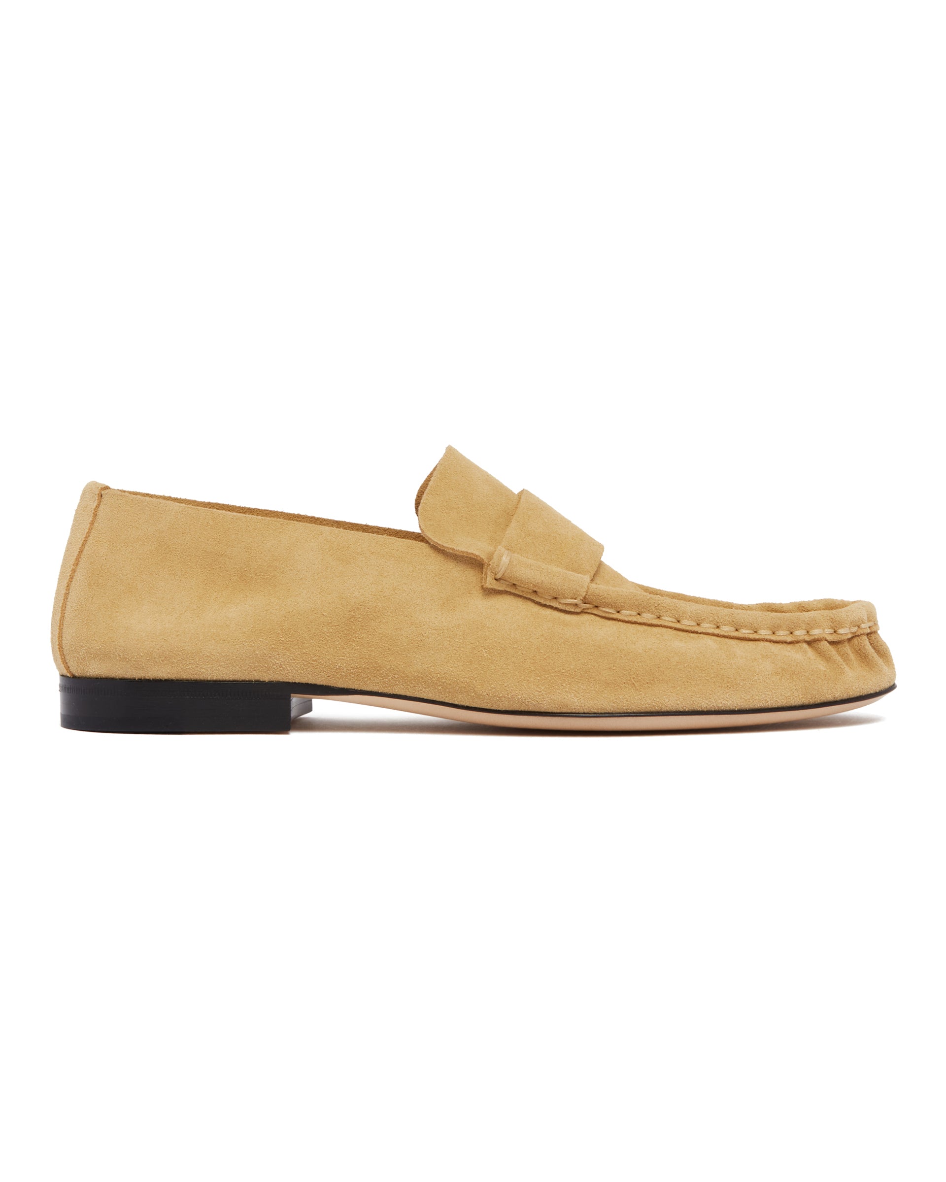 The Row Mocassini Soft in Suede Beige, view 2