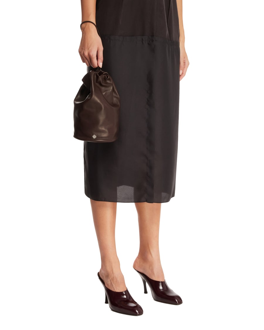 The Row Pochette A Secchiello Marrone, view 3