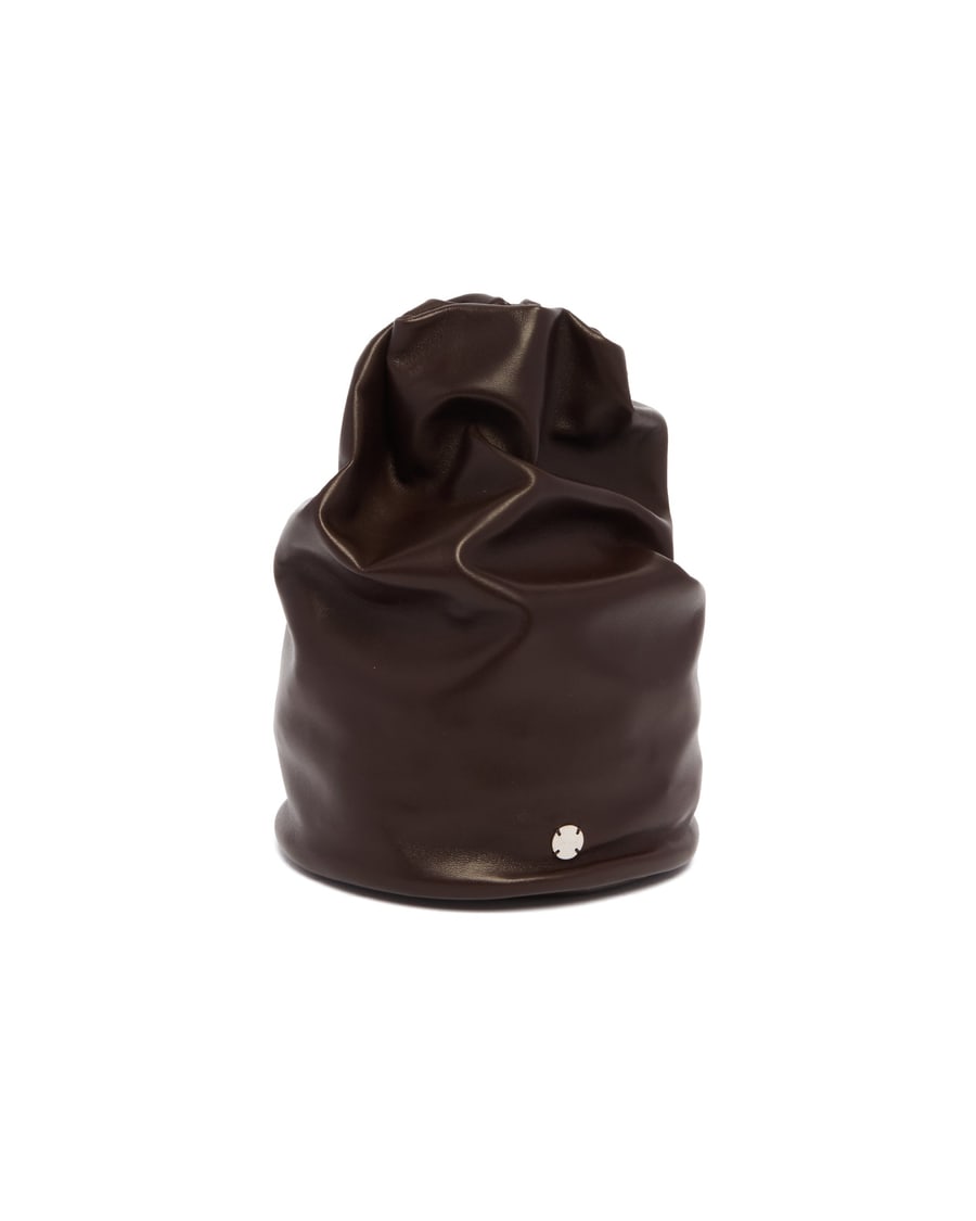 The Row Pochette A Secchiello Marrone, view 5