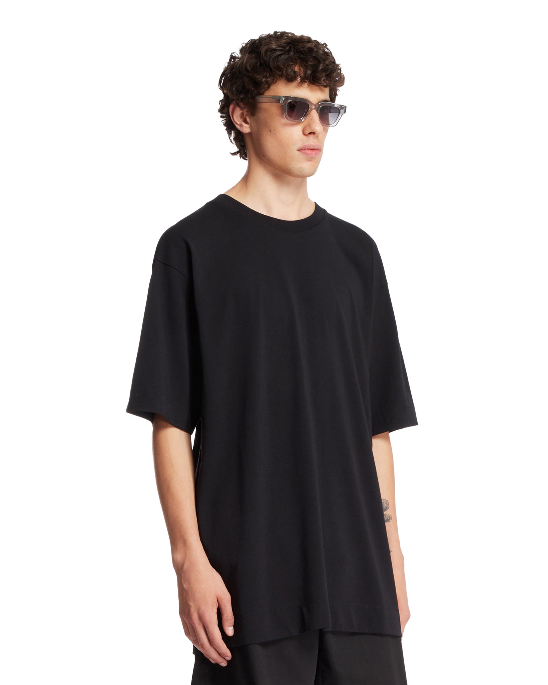 Dries Van Noten T-Shirt Girocollo Nera, view 2
