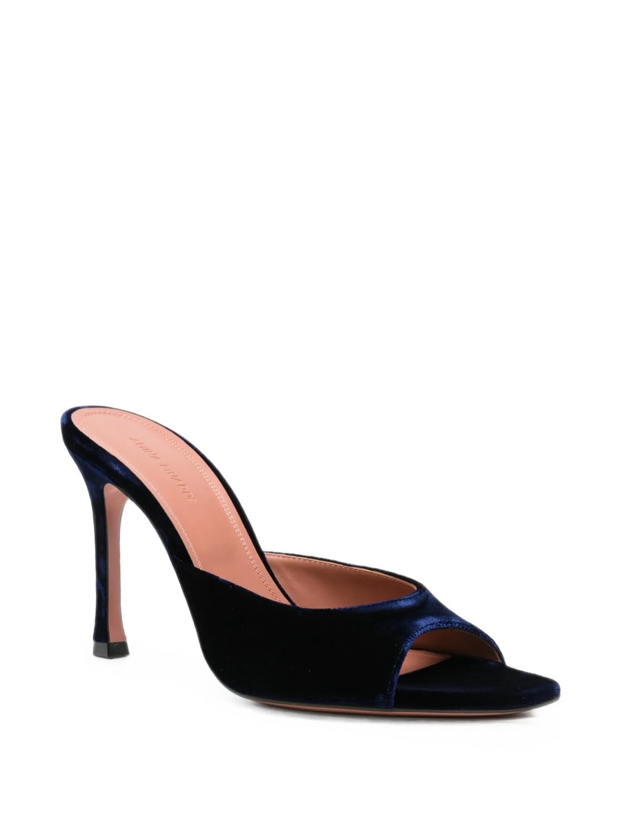 Amina Muaddi Amina Muaddi Alexa Velvet Sandals, view 2