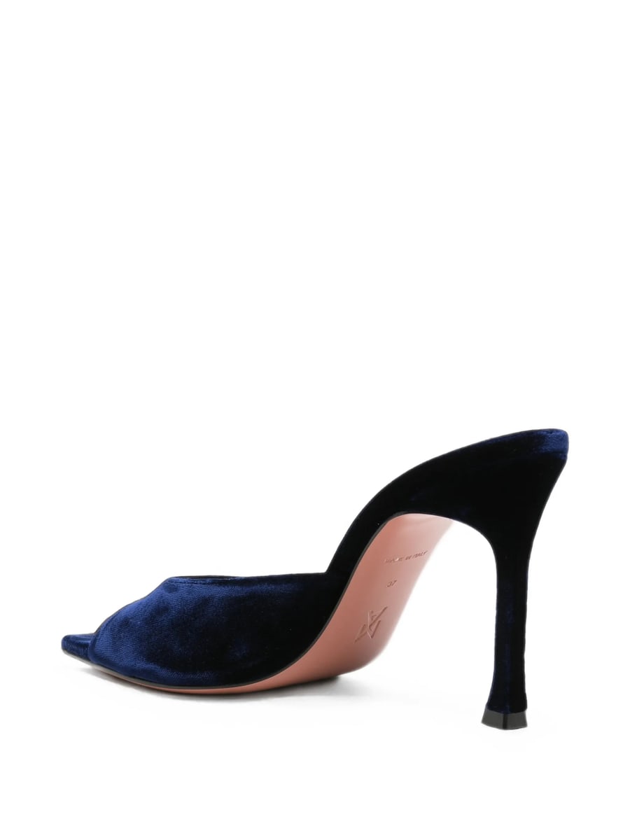 Amina Muaddi Amina Muaddi Alexa Velvet Sandals, view 3