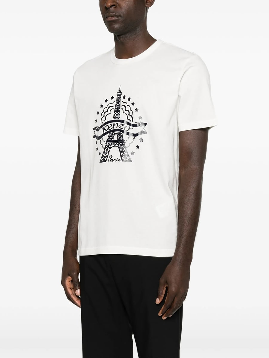 Kenzo Kenzo Graphic-print Crew-neck T-shirt, view 4