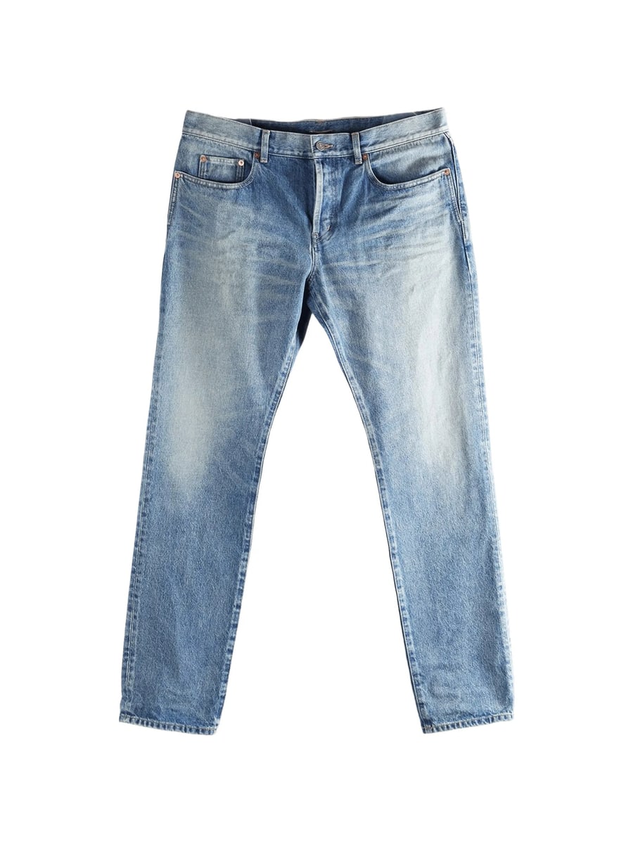 Saint Laurent Saint Laurent Logo-patch Belt-loop Jeans