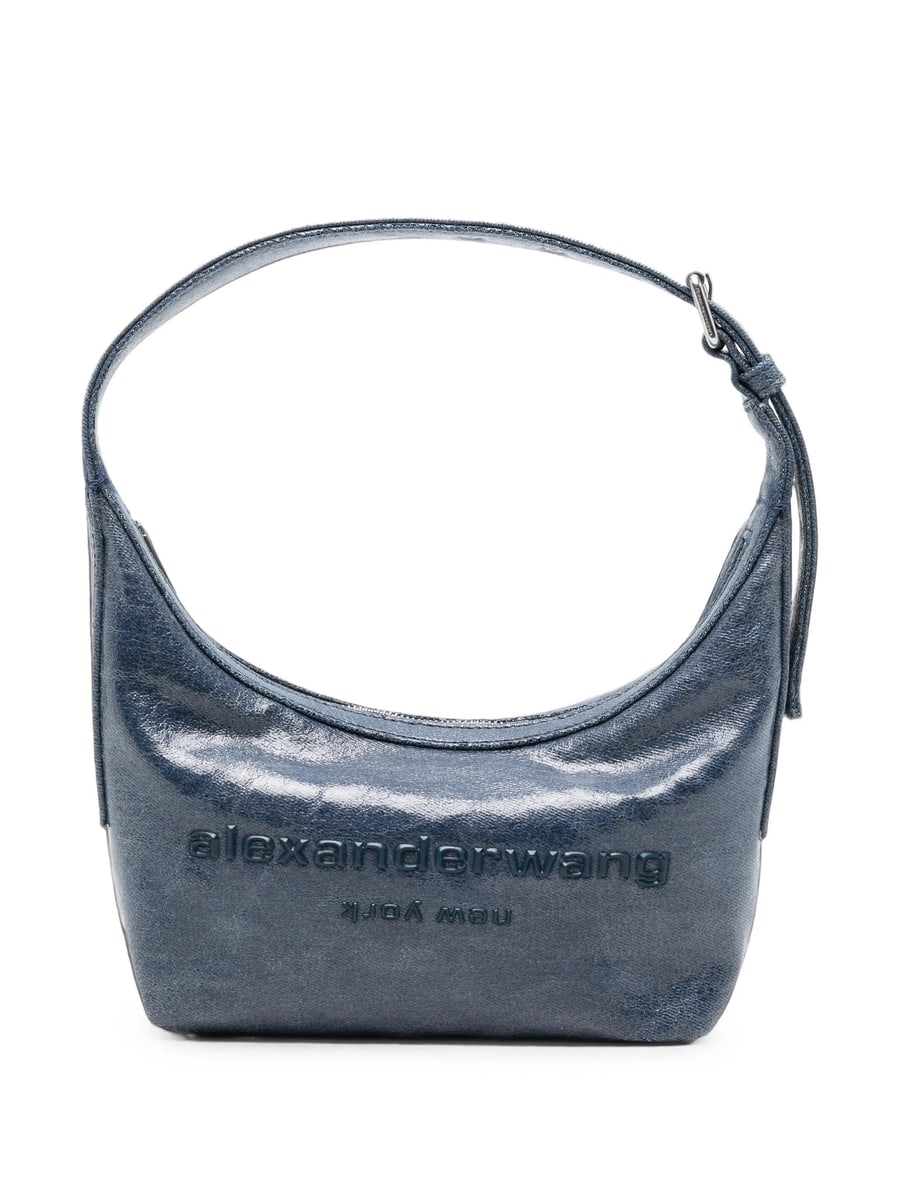 Alexander Wang Alexander Wang Crinkled-effect Logo-debossed Shoulder Bag