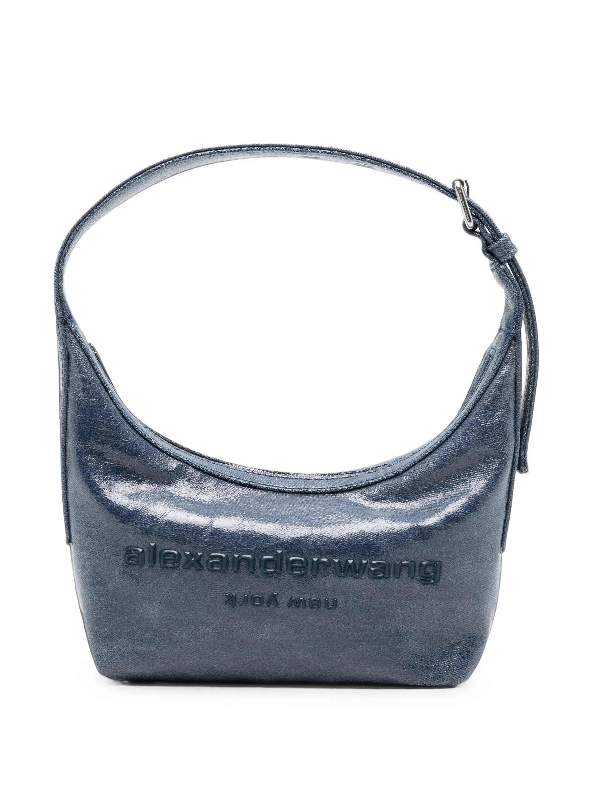 Alexander Wang Alexander Wang Crinkled-effect Logo-debossed Shoulder Bag