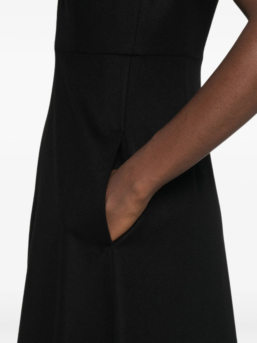 Max Mara Studio Max Mara Studio V-neck Sleeveless Midi Dress, view 3