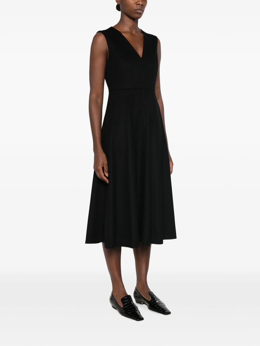 Max Mara Studio Max Mara Studio V-neck Sleeveless Midi Dress, view 5