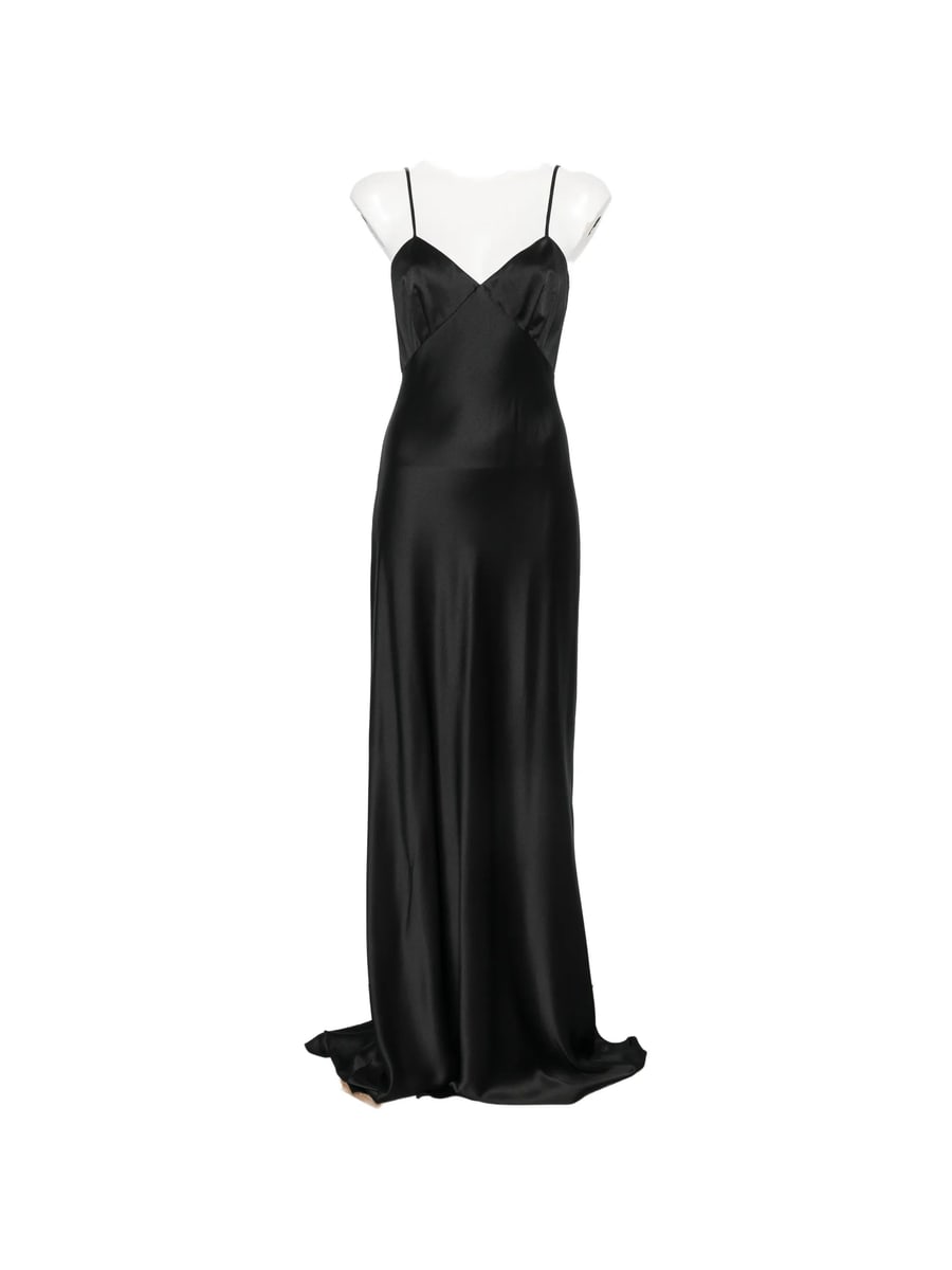 Max Mara Pianoforte Max Mara Pianoforte Satin-finish Back-cutout Dress
