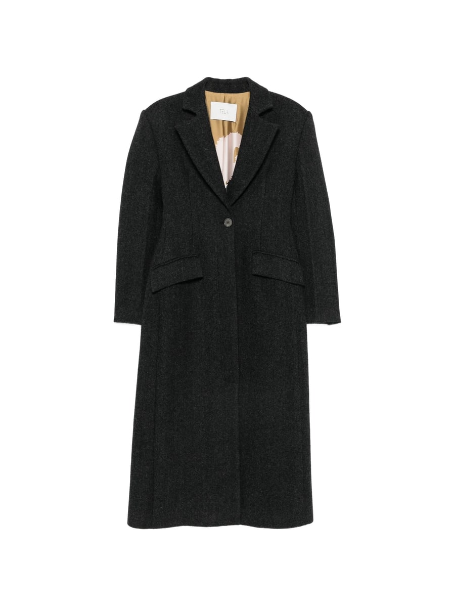 Tela Tela Herringbone Single-breasted Coat