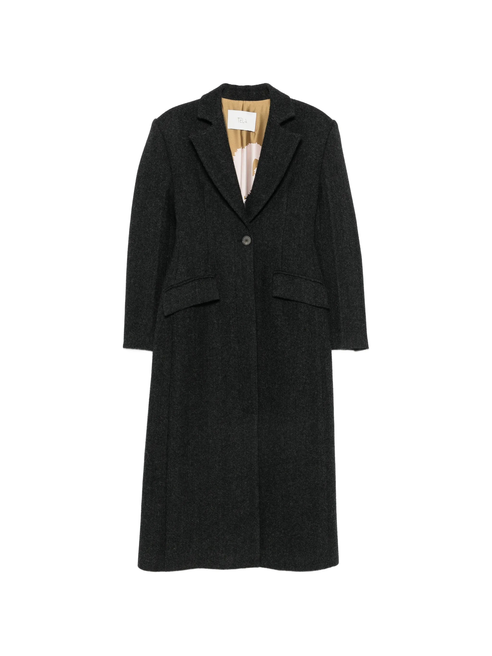 Tela Tela Herringbone Single-breasted Coat