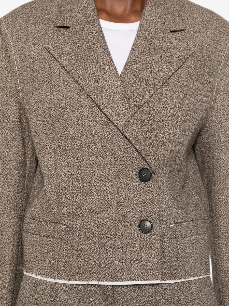 Tela Tela Cropped Double-breasted Jacket, view 3