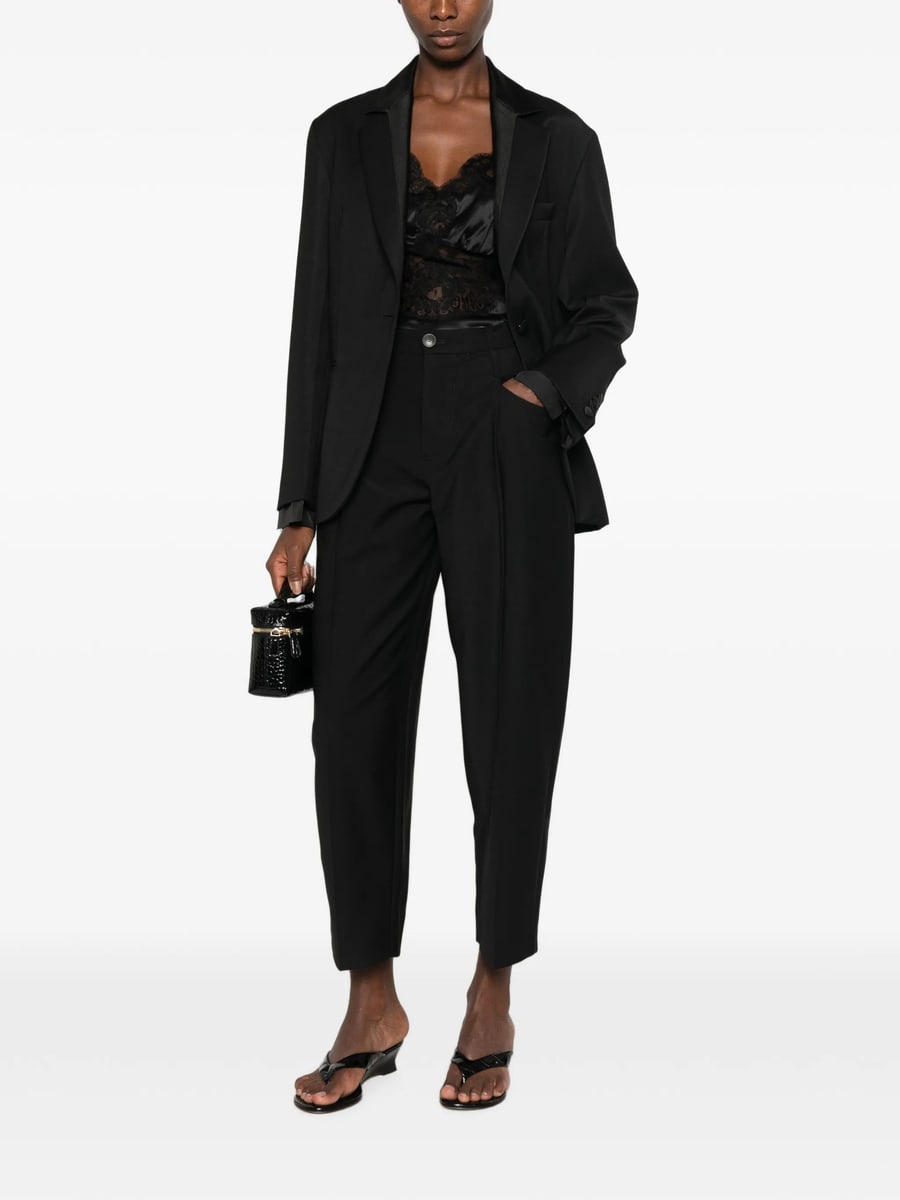 Tela Tela Satin-trim Single-breasted Blazer, view 2