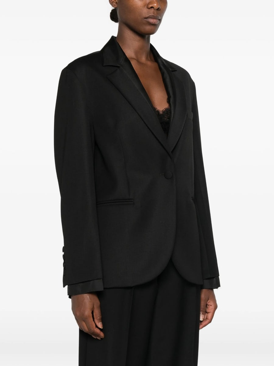 Tela Tela Satin-trim Single-breasted Blazer, view 5