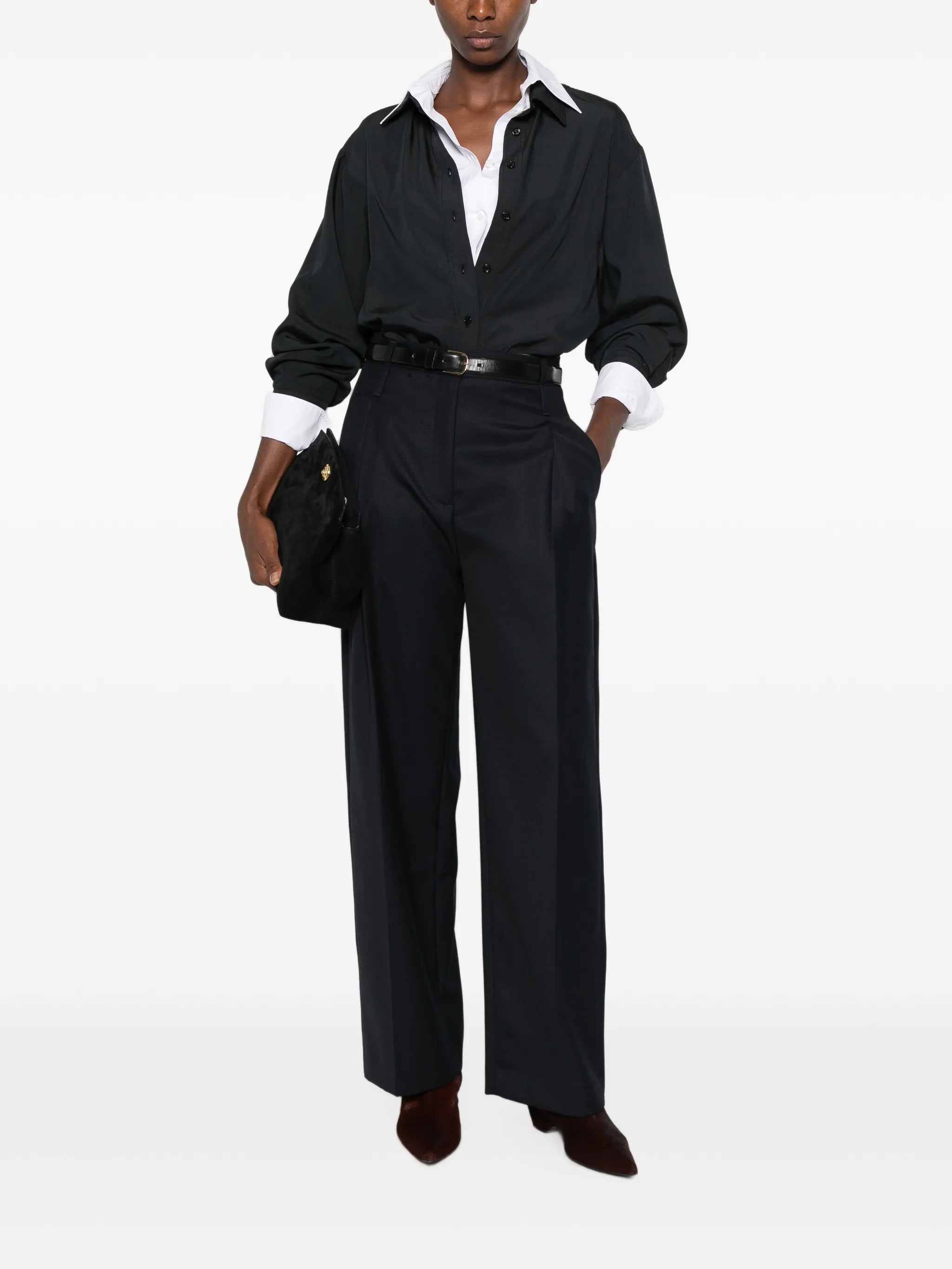 Tela Tela Pleated Wide-leg Trousers, view 2