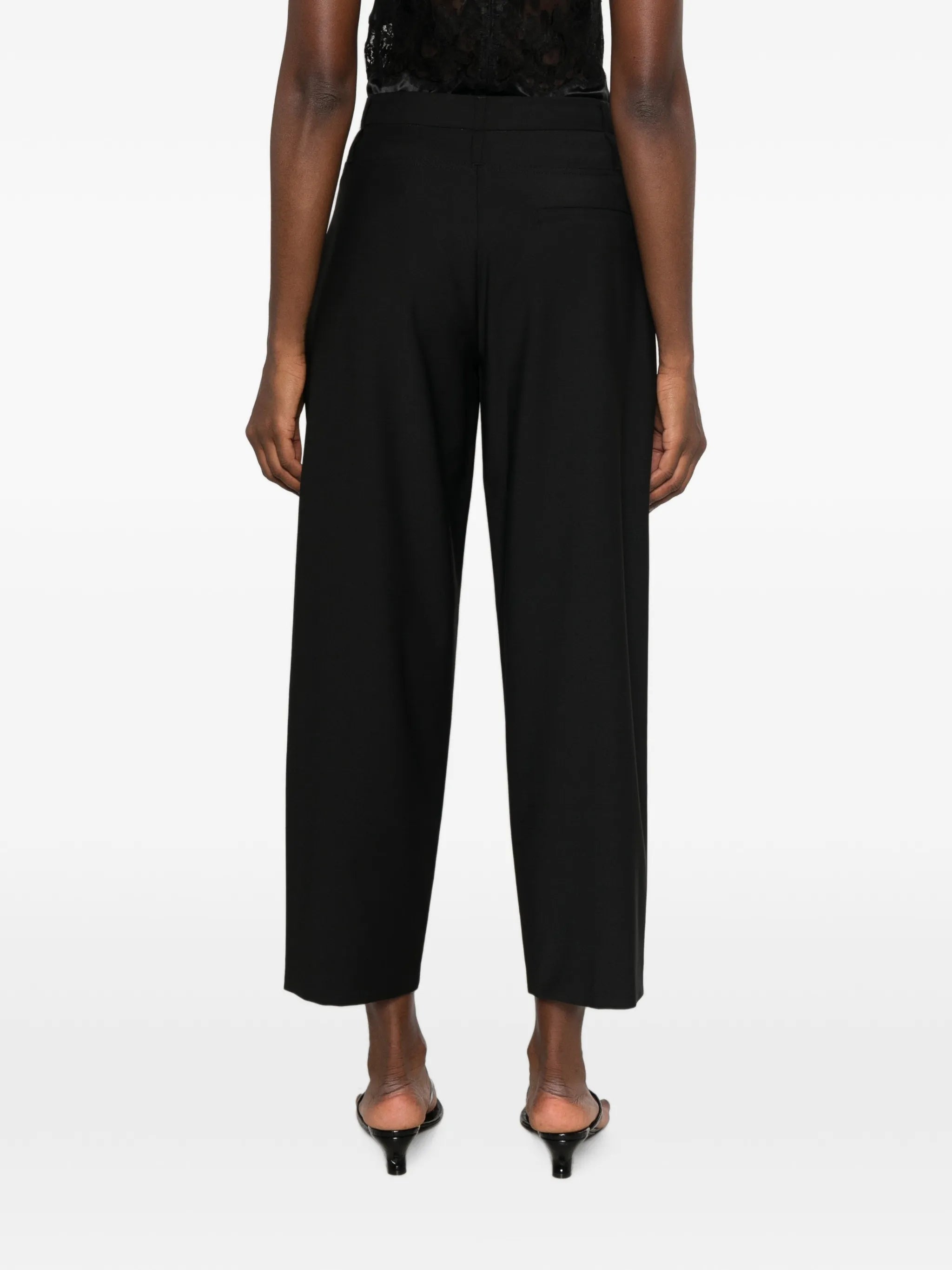 Tela Tela Pleated-detail Cropped Trousers, view 2