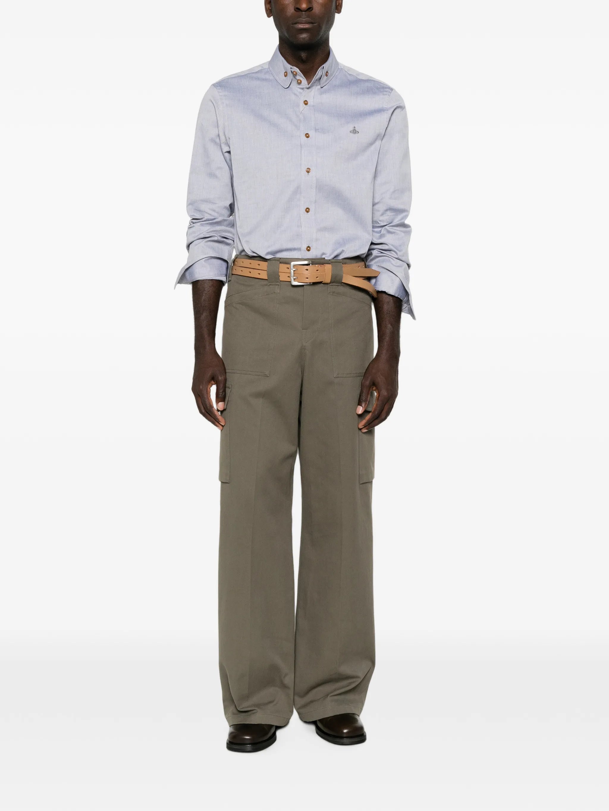 Vivienne Westwood Vivienne Westwood Orb-embroidered Button-down Shirt, view 2