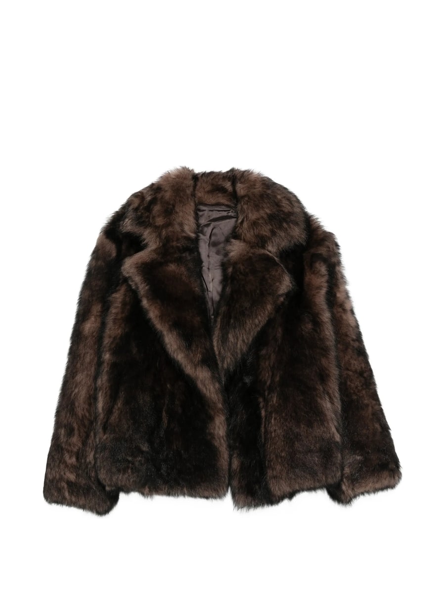 Santoro Santoro Leather Wide-lapel Jacket