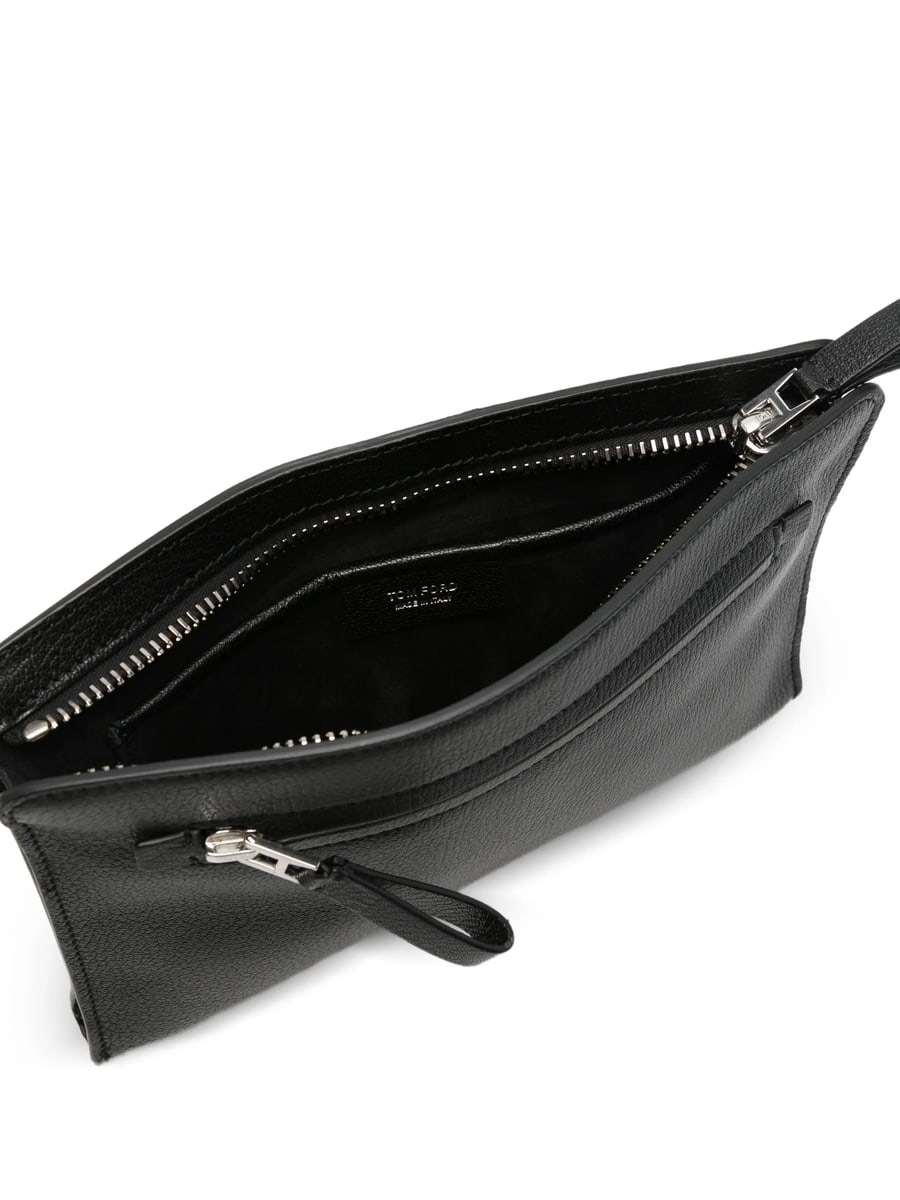 Tom Ford Tom Ford Grained Leather Clutch Bag, view 4
