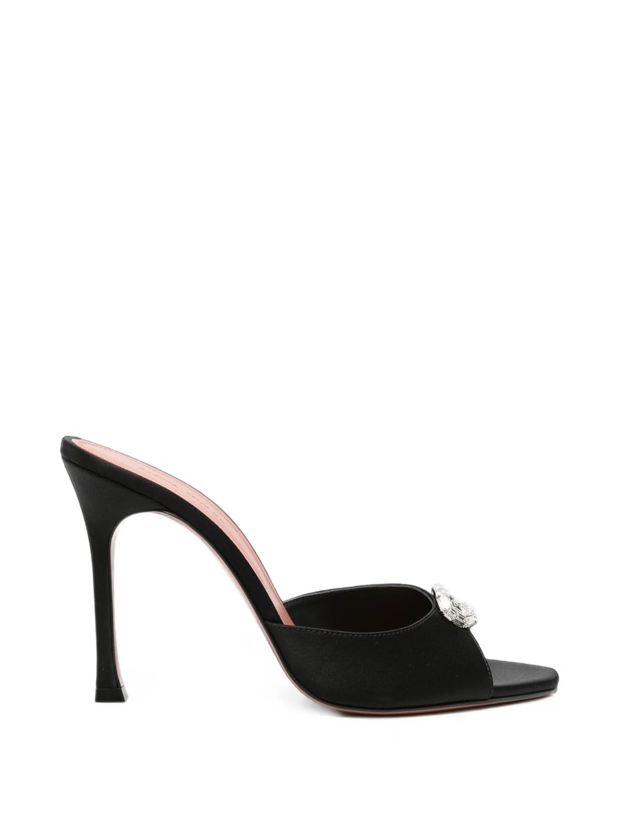 Amina Muaddi Amina Muaddi Mini Camelia Crystal-buckle Sandals