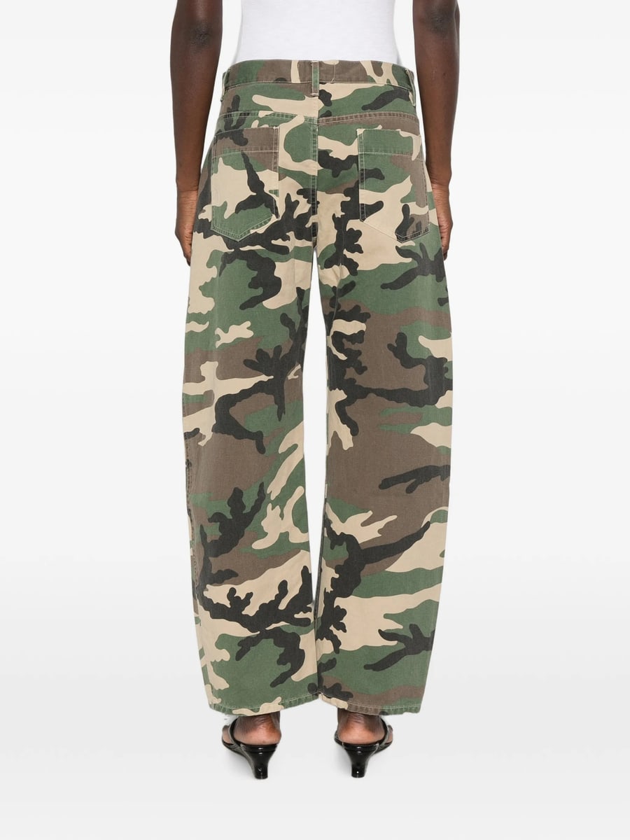 Nili Lotan Nili Lotan Camouflage-print Wide-leg Trousers, view 4