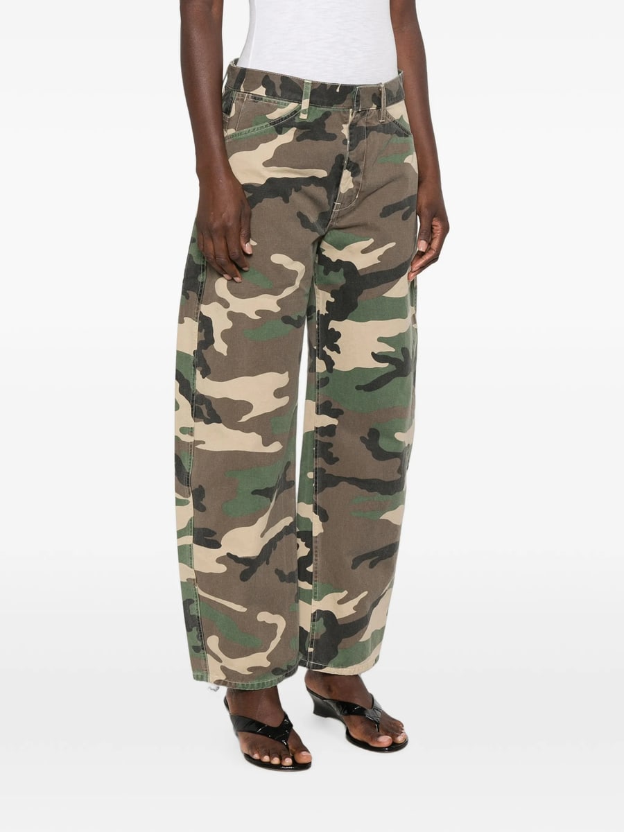 Nili Lotan Nili Lotan Camouflage-print Wide-leg Trousers, view 5