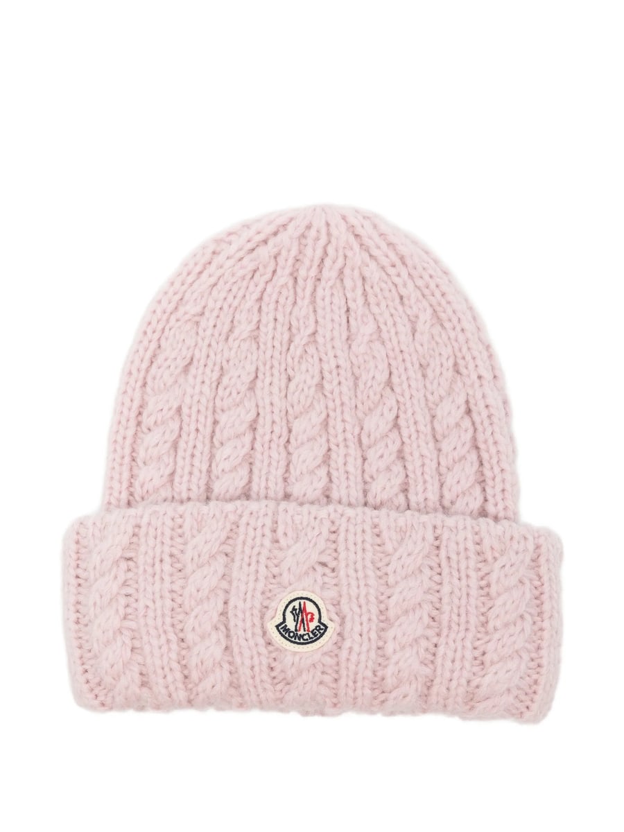 Moncler Moncler Cable-knit Beanie Hat