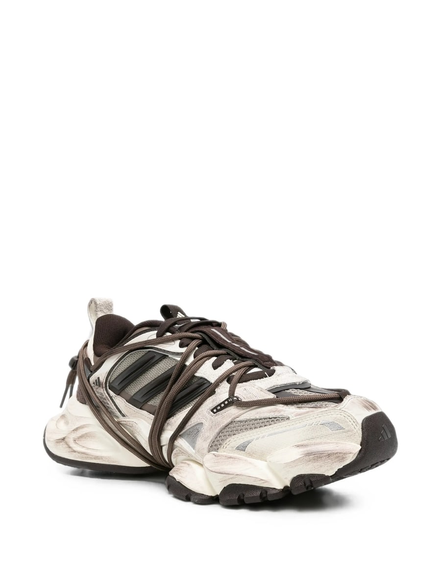 adidas Adidas XLG Runner Deluxe 2.0 Distressed Panelled Sneakers, view 3