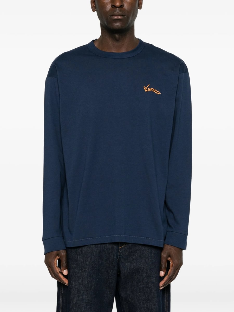 Kenzo Kenzo Eiffel Tower-print Long-sleeve T-shirt, view 4