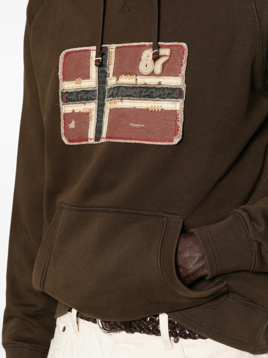 Napapijri Napapijri Patchwork Logo-patch Hoodie, view 5