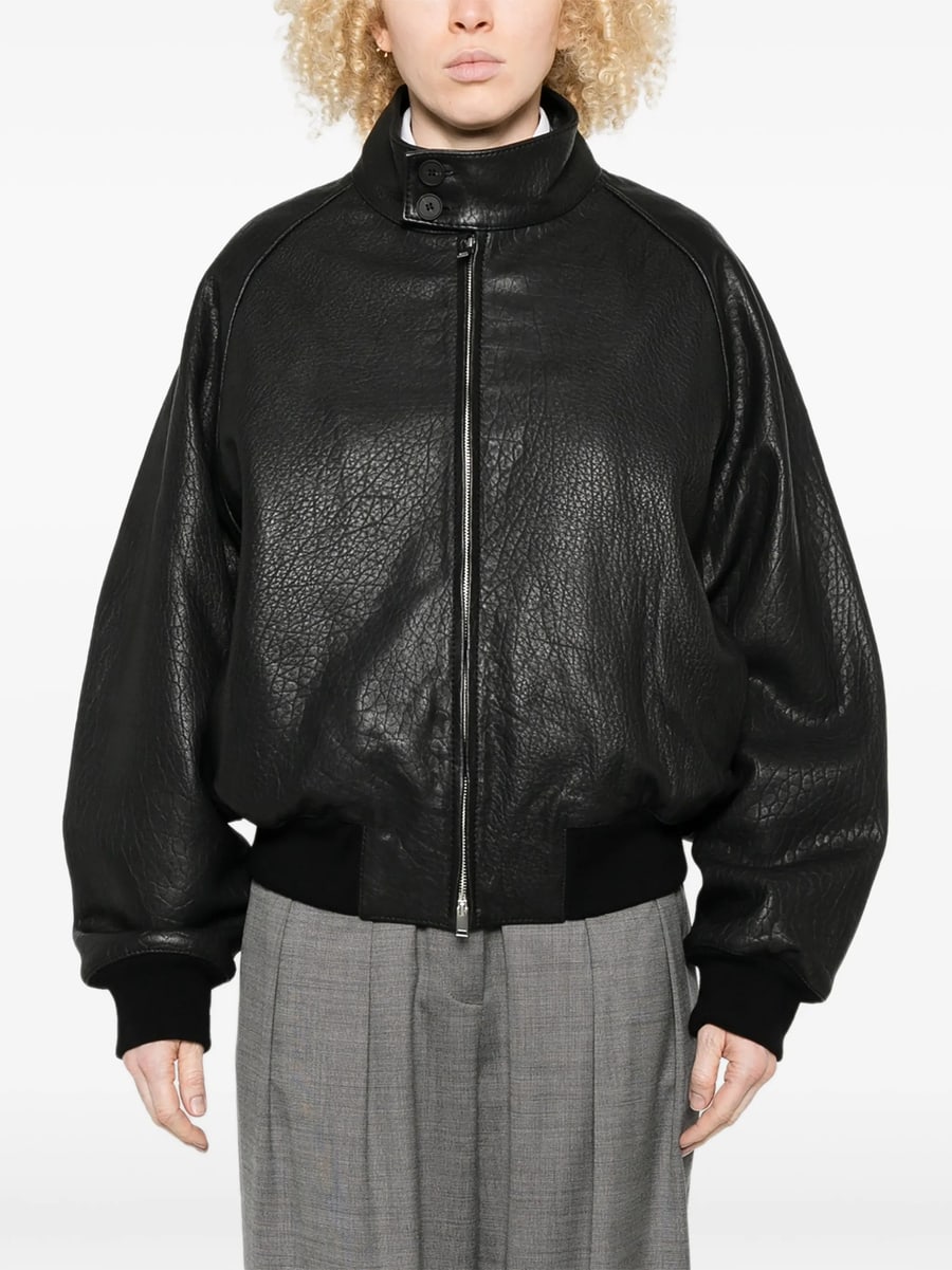 Studio Nicholson Studio Nicholson Zip-up Bomber Jacket, view 5
