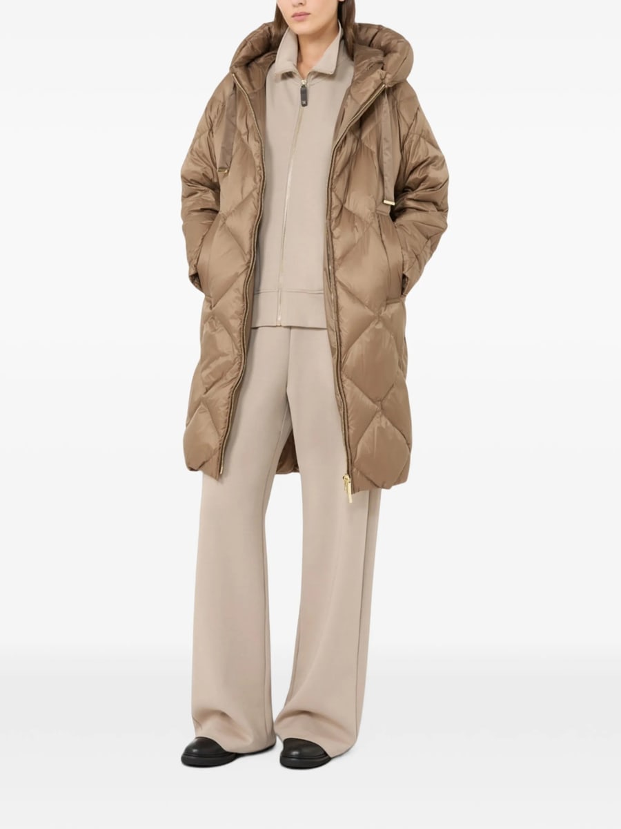 Max Mara The Cube Max Mara The Cube Diamond-quilted Hooded Coat, view 3