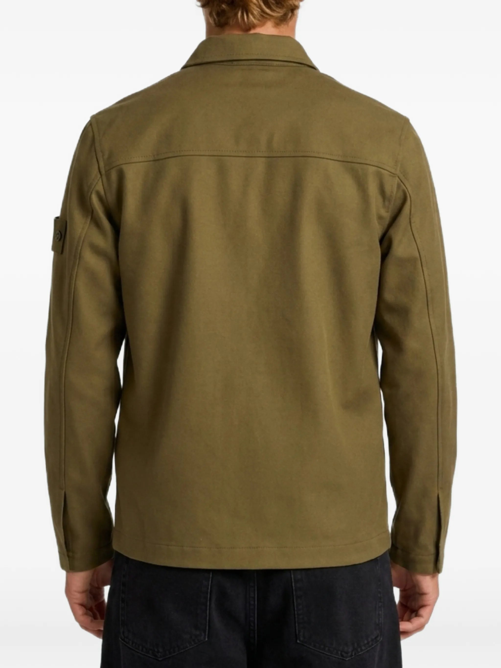 Stone Island Stone Island Military Green Ghost Overshirt, view 2