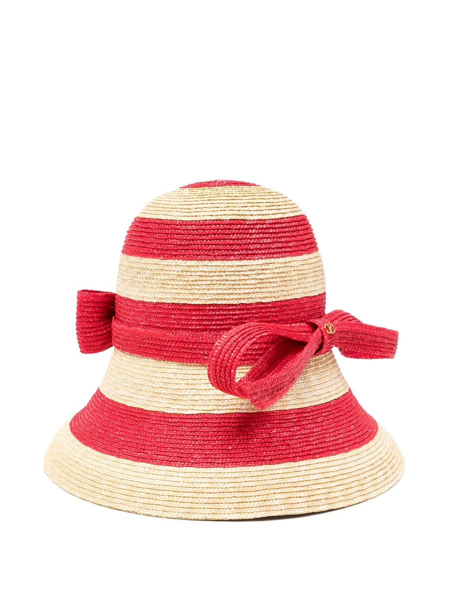 Valentino Garavani Valentino Garavani Striped Bow Hat
