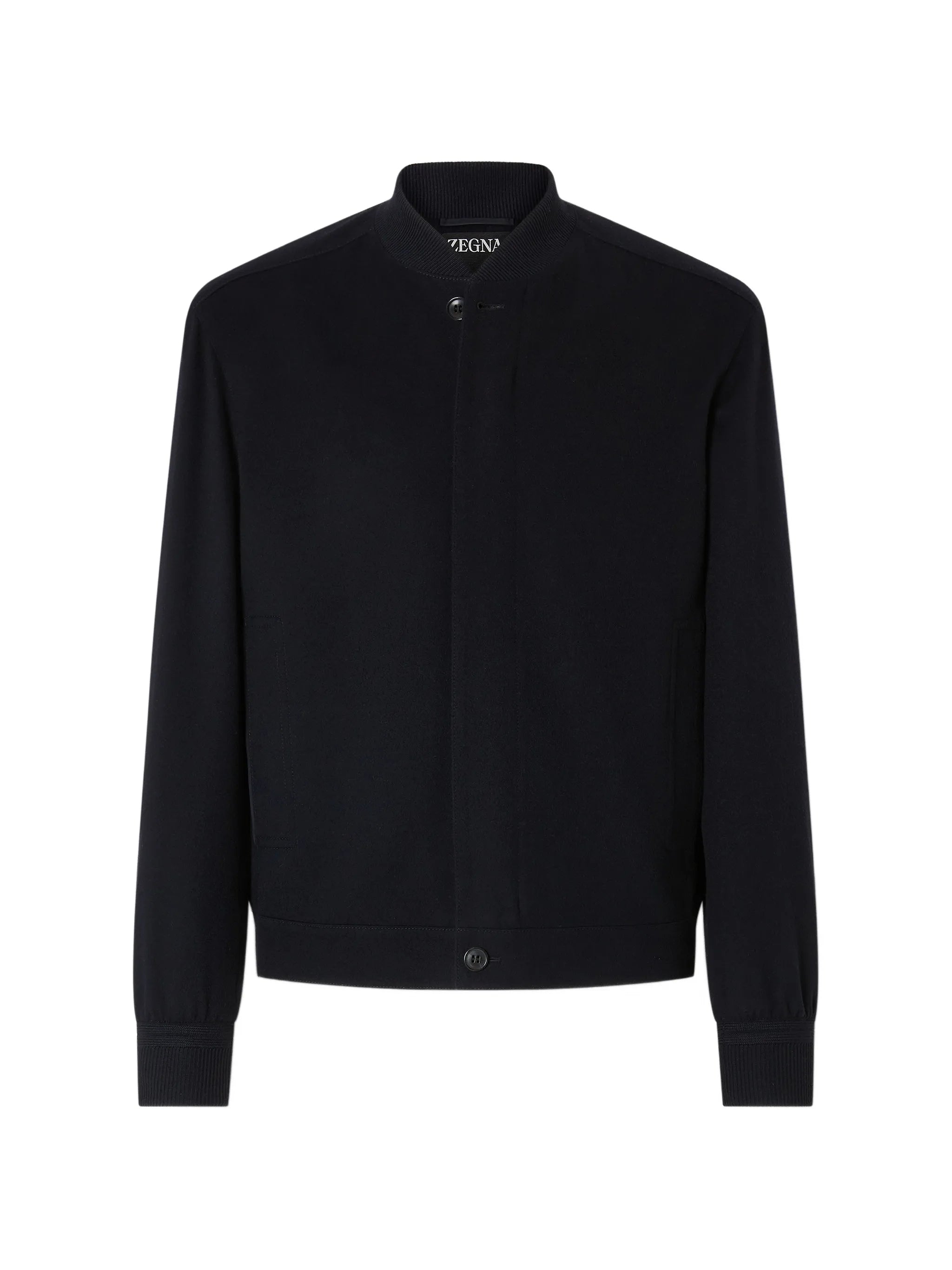Zegna Zegna Navy Blue Oasi Cashmere-elements Bomber Jacket
