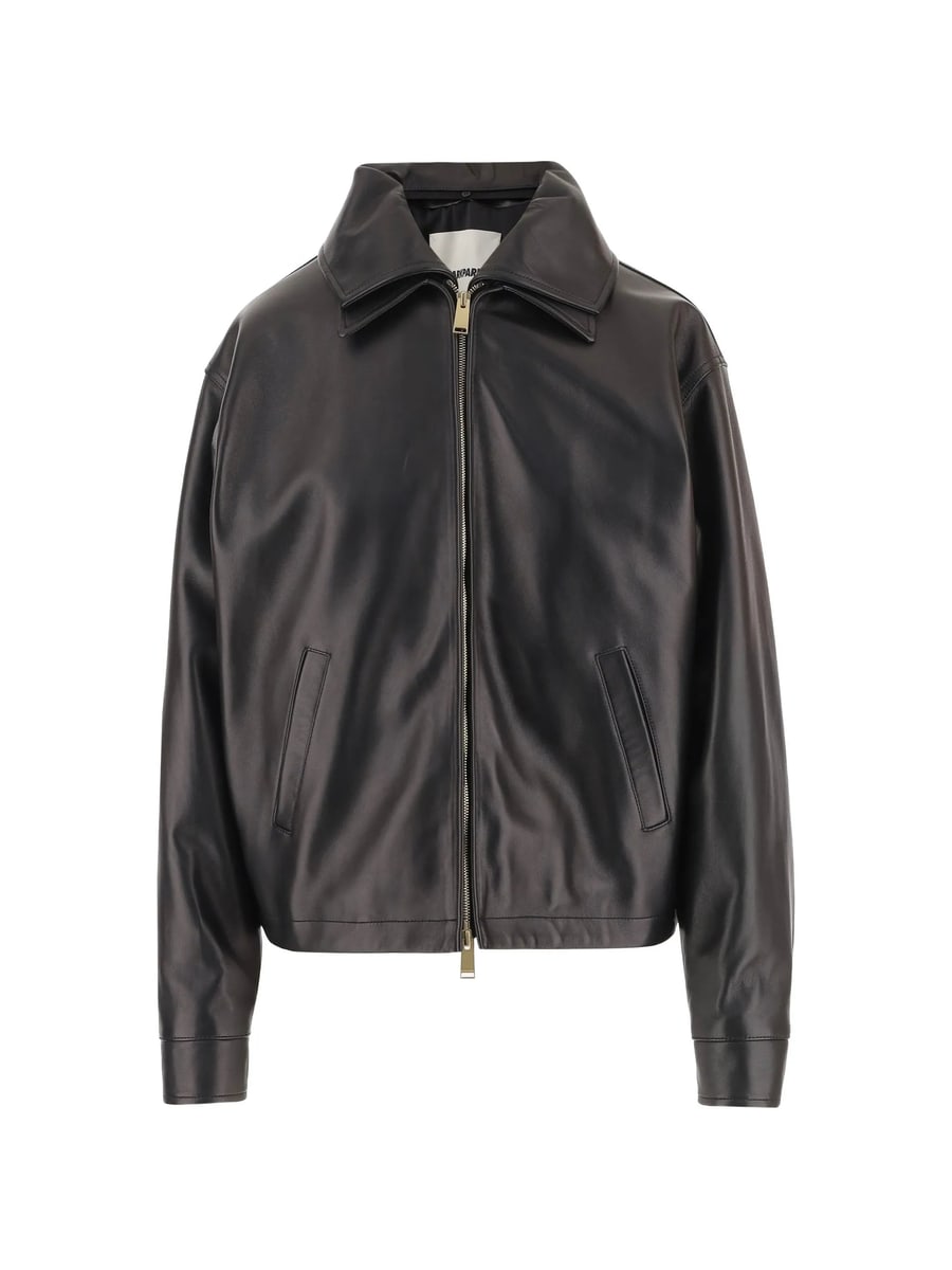 Darkpark Darkpark Zip-up Leather Jacket